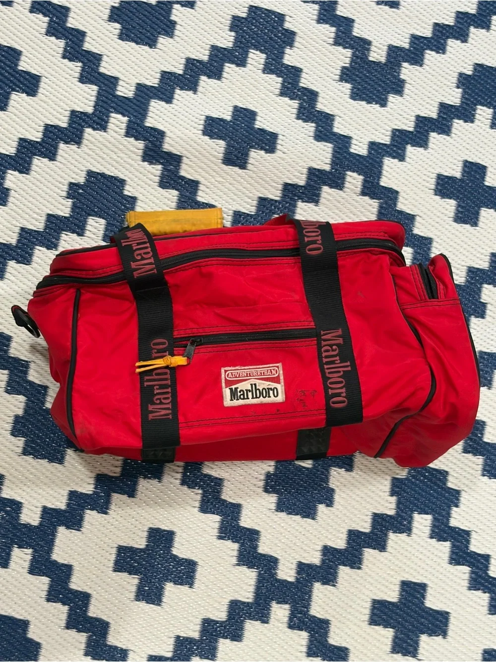 Vintage Marlboro Lizard Rock Duffle Bag Red / Black 90s
